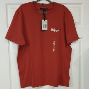 Tommy Hilfiger Men's Brick Red Tee